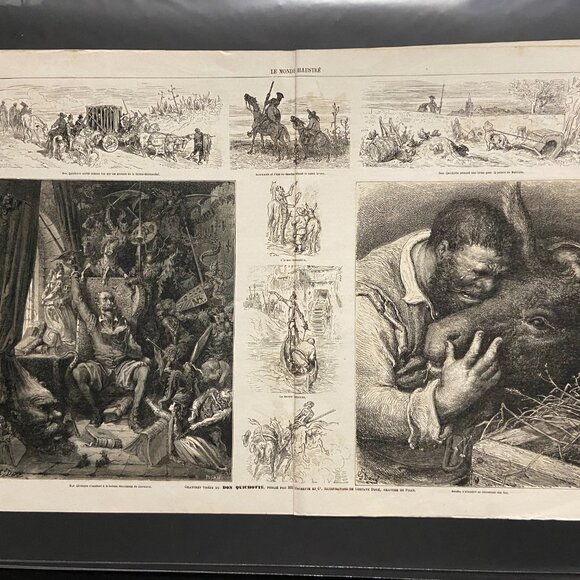 Gustave Dore, Don Quixote, Antique Print - Picture 1 of 5